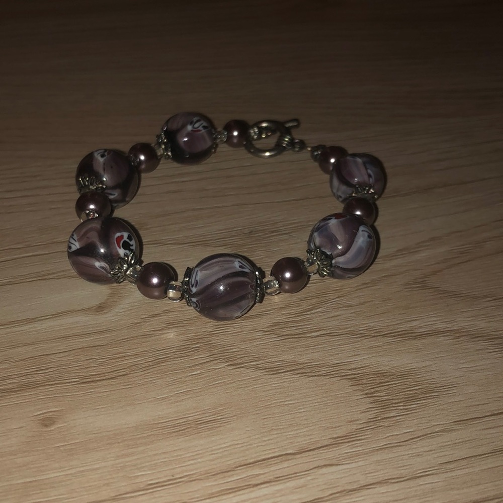 Purple purple bracelet